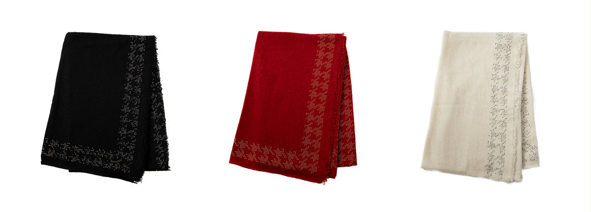 ファリエロ サルティのカシミヤストール – Cornetto Rosso