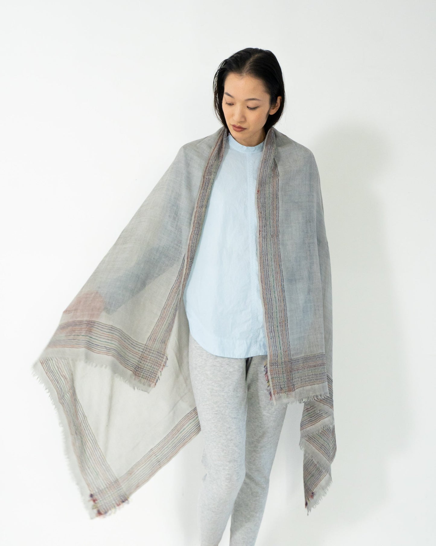 Faliero Sarti ファリエロサルティ ストール Rosamariana グレー