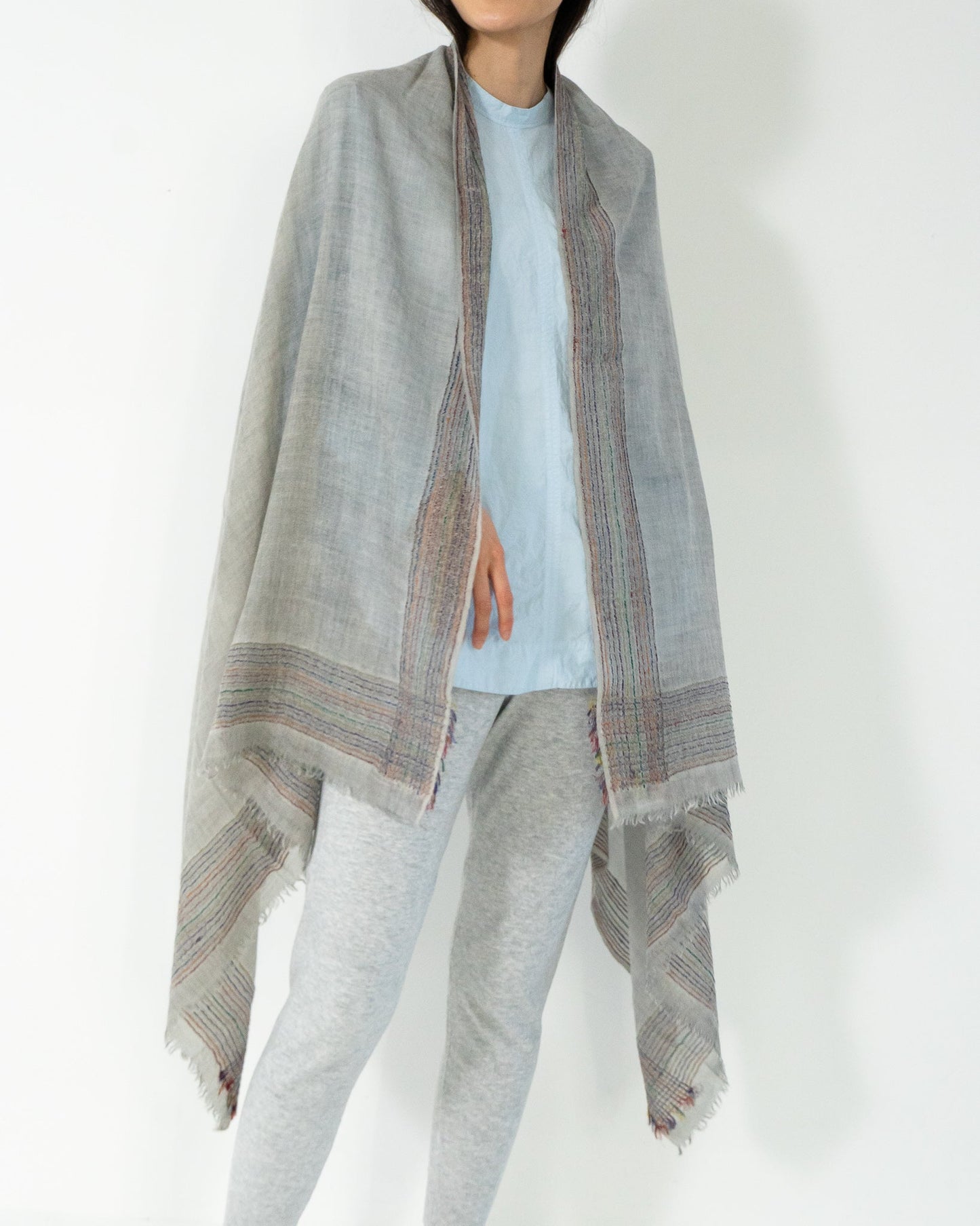 Faliero Sarti ファリエロサルティ ストール Rosamariana グレー