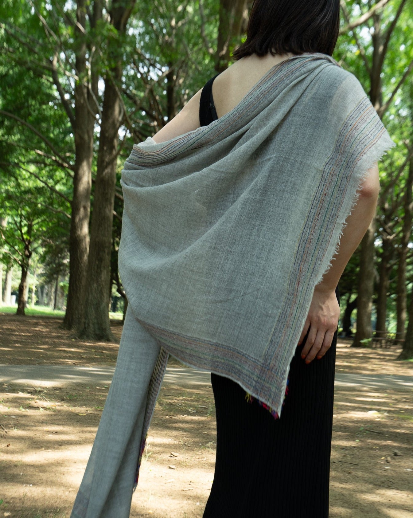 Faliero Sarti ファリエロサルティ ストール Rosamariana グレー