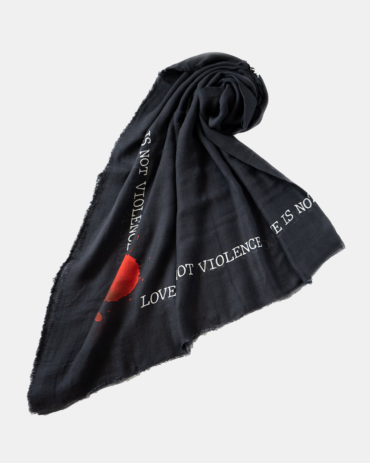 Faliero Sarti ファリエロサルティ ストール 薄手 Stop Violence